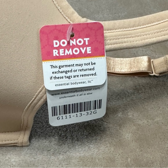 Essential Bodywear Abbie Everyday T-Shirt Bra Buff Beige #6111 Size 32G - Picture 4 of 5